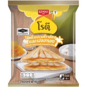 ROTI WITH YOUNG COCONUT CREAM AND FOI THONG